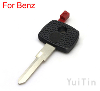 [Mercedes-Benz] transponder key shell , the key blade made by white copper ,YM15.