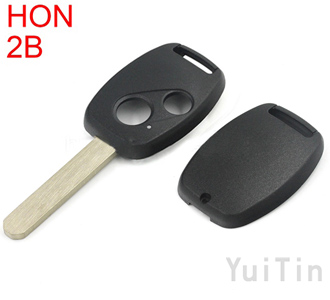 HONDA Remote Key Shell 2 Buttons without Logo Withoutdot without Stickereasy to Cut Copper-Nickel Alloy HON66