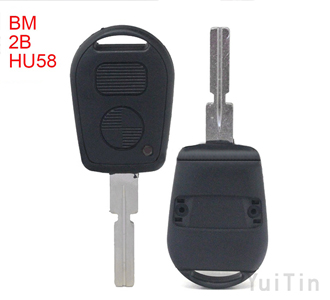 [BMW] transponder key shell 2 button 4 track