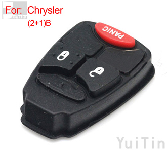 [CHRYSLER] button rubber 2+1 button (small button )(10pcs/lot)