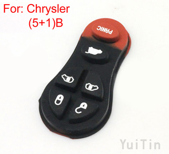 [CHRYSLER] 5+1 button rubber(10pcs/lot)