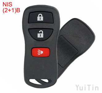 NISSAN remote key shell 3 button