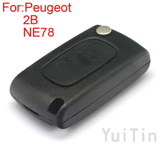 [PEUGEOT] 406 flip remote key shell 2 button