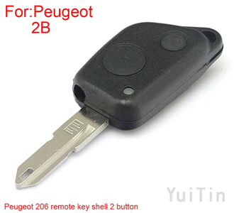 [PEUGEOT] 206 remote key shell 2 button
