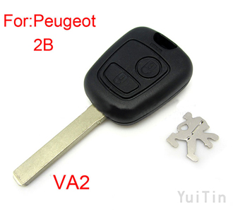 [PEUGEOT] remote key shell 2 button (307 without groove)