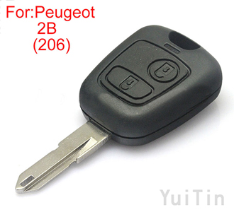 [PEUGEOT] remote key shell 2 button (307 without groove)