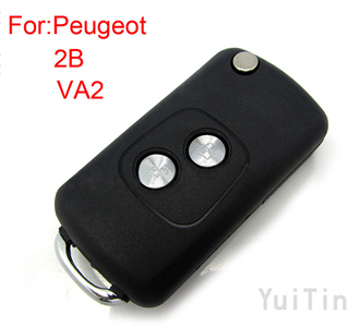 [PEUGEOT] remote key shell 2 button ( 307 without groove)