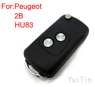[PEUGEOT] remote key shell 2 button ( 307 with groove)