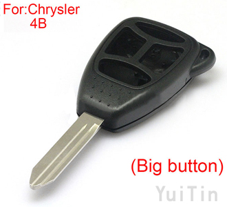 [CHRYSLER] remote key shell 3+1 button (big button)