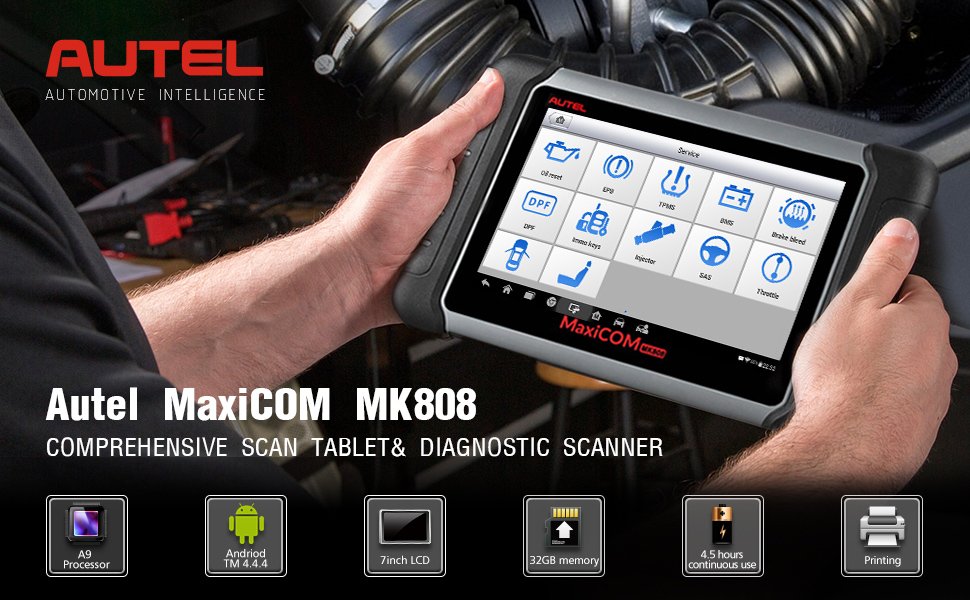 Autel MaxiCOM MK808 OBD2 Diagnostic Scan Tool