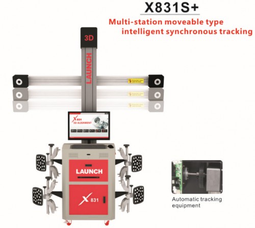 Original LAUNCH X831S+ X831Plus 3D 4-Post Car Alignment Lifts Platform Supports Multi-Language UNICODE