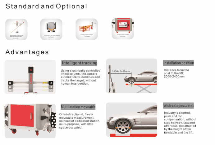 Original LAUNCH X831S+ X831Plus 3D 4-Post Car Alignment Lifts Platform Supports multi-language UNICODE
