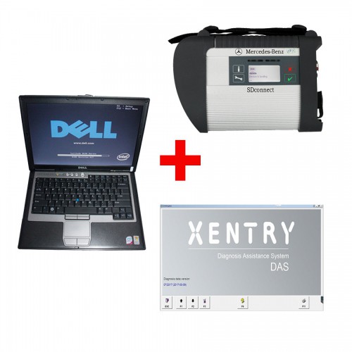 2018.9 V MB SD Connect Compact 4 Star Diagnosis Plus Dell D630 Laptop 4GB Memory Software Installed Ready to Use