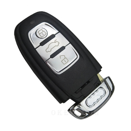 High Quality 3 Buttons Smart Remote Car Key Shell For Audi A4L A6L A5 Q5 RS5 Q5 Quattro Auto Key Case with Blade