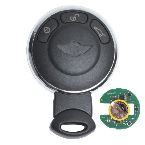 3 Button Remote Smart Key Keyless For BMW Mini Cooper CAS System 433Mhz with PCF7945/53 Chip Uncut Blade