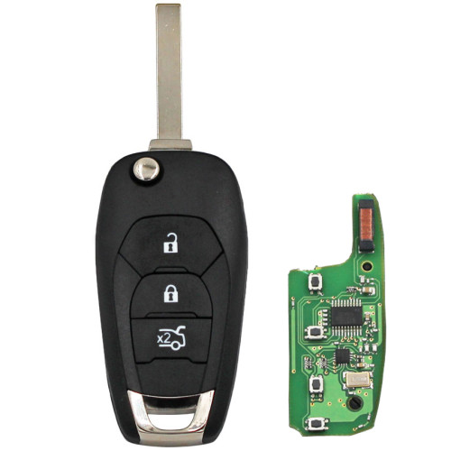 3 Buttons 315MHZ  Flip Remote Smart Car Key For Chevrolet