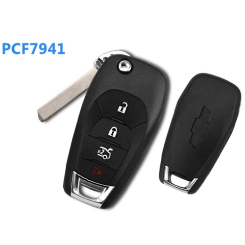 New 3+1 Buttons 315MHz Flip Remote Key For Chevrolet