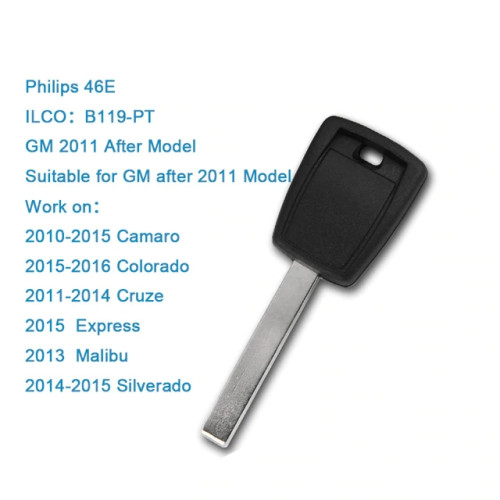 New Transponder Key For Chevrolet With Philips 46E Chip
