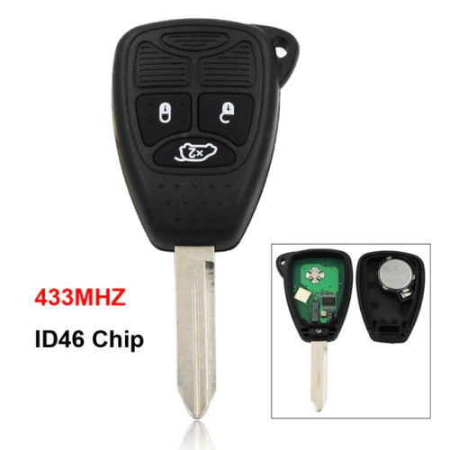 3btn 433MHz Remote Key For Chrysler/Jeep/Dodge