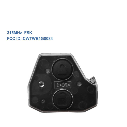 2 Buttons 315MHz Remote Key Blank For Perodua