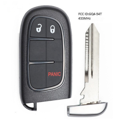 2+1 Buttons 433.92MHz Smart Remote Key For Dodge