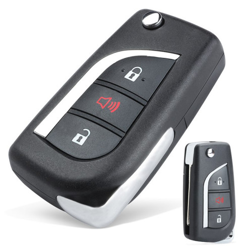 2+1 Buttons 314.4MHz Replacement Flip Remote Key For Toyota