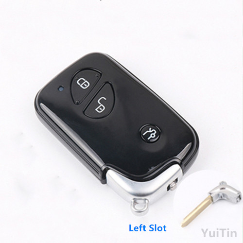 3 Buttons Smart Remote Key for BYD S6 S7 E6 T3 M6 Replacement Remote Car Key Blanks with key blade(Left slot)