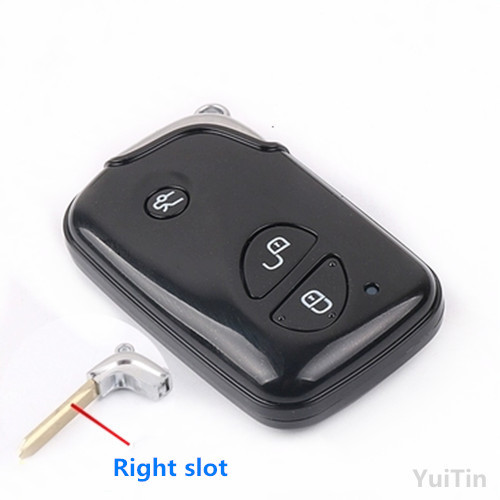 3 Buttons Smart Remote Key for BYD S6 S7 E6 T3 M6 Replacement Remote Car Key Blanks with key blade(Right slot)