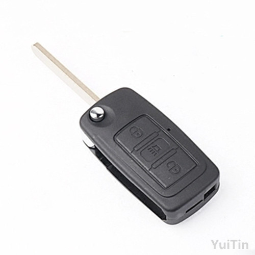 New 3 Buttons Replacement flip Remote Key Shell For Great Wall H6 Uncut Blade Key Blank Without Chips(Diesel)