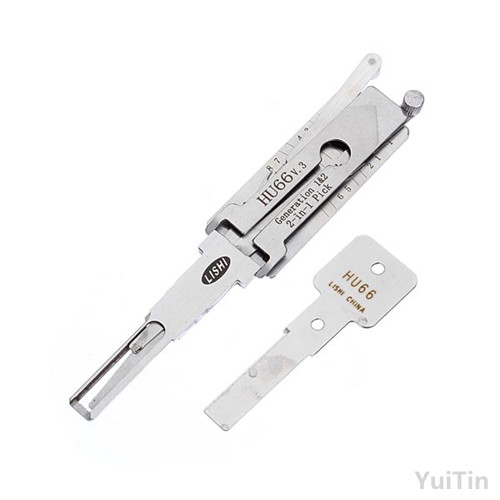 High quality locksmith tool HU66 2 in 1 Genuine LiShi Locksmith Professional Car/Auto Repair Tools