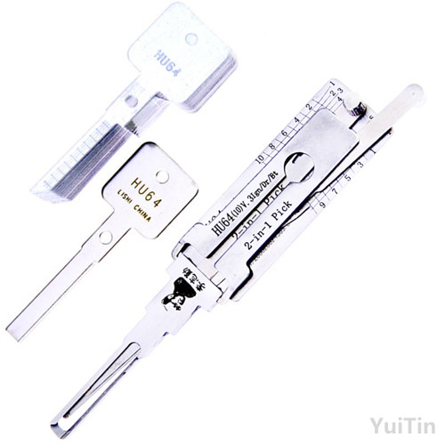 Lishi HU64 2 in 1 Car Door Lock Pick And Decoder Unlock BWM Lock Pick Sets