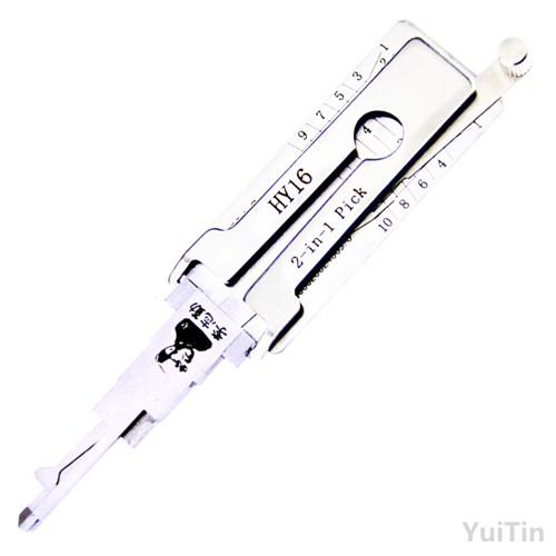 Hot Selling Original LISHI HY16 2 in 1 Auto Lock Pick And Decoder Locksmith Tool to Hyundai Door Lock