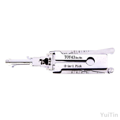 Original Lishi 2 in 1 Lishi TOY43 decoder and lock pick combination genuine used for Toyota