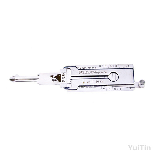 LISHI DAT12R B54 2-in-1 Auto Pick and Decoder Locksmith Tools Lock Pick Up Set Lock Pick Set
