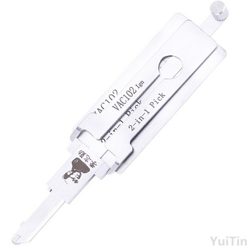 Original Lishi VAC102 2 in 1 locksmith tools decoder and lock pick combination for Re-nault ignition lock