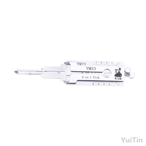 Hot sale best lishi auto tools 2in1 pick Lishi YM23 2 in 1 lock pick and decoder