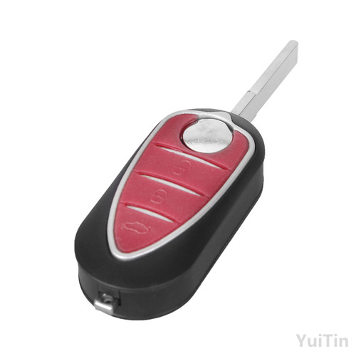 3 Button Remote Blank Key Shell Keyles Entry Case Flip Car Key For Alfa Romeo Mito Giulietta 159 GTA Cover Case