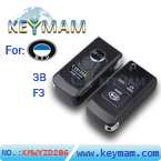 BYD F3 3 button folding remote key shell 