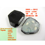 Toyota 3B remote control 2005-2012 433.92MHZ W-Q-V