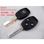 2005-2007 Honda ID48 дистанционный ключ 3 кнопки и чип отдельный ACCORD FIT CIVIC ODYSSEY 315 MHZ