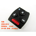 Honda Civic remote 313.8mhz ID46 3+1 button (2008-2012)