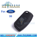 Ford Focus 3 Buttons Remote Silicon Rubber Case Black Color 