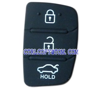 Hyundai 3 button rubber (10pcs/lot)