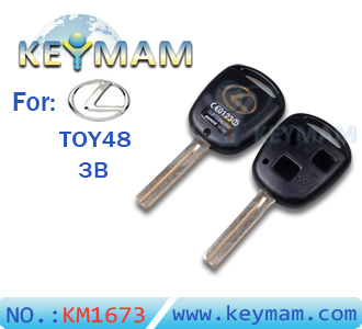 Lexus TOY48 3 button remote key shell(41mm)