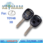 Lexus TOY48 3 button remote key shell(41mm)