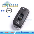 Mazda (323),Family 2 button flip key shell