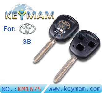 Toyota  3 button Remote Key Shell