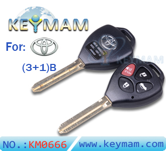 Toyota Camry 4 button Remote Key Shell 