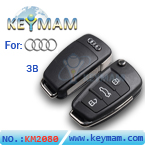 AUDI A6L 3 button remote key shell 