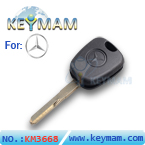 Benz 2 track transponder key shell